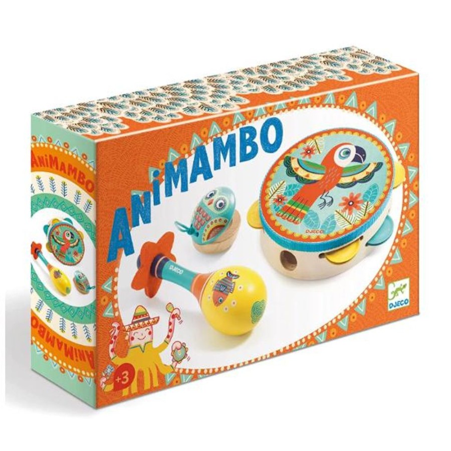 Music Djeco - US | Animambo 3Pc Instrument Set