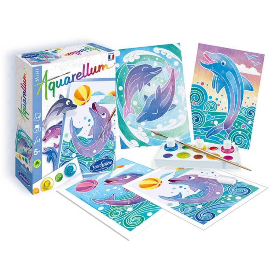 Arts & Crafts SentoSphere USA | Aquarellum Mini Dolphins