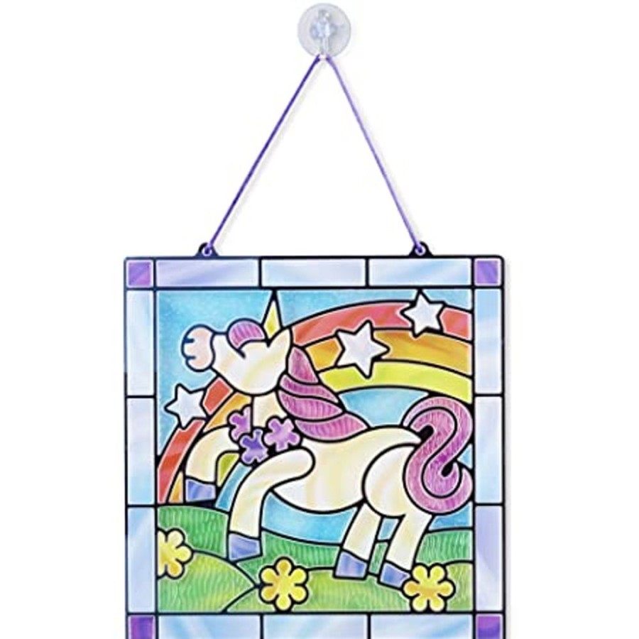 Arts & Crafts Melissa & Doug | Unicorn Stained Glass Kit