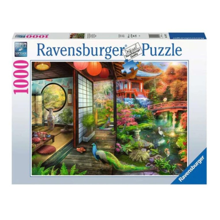 Puzzles Ravensburger | 17497 Japanese Garden Teahouse 1000Pc Puzzle