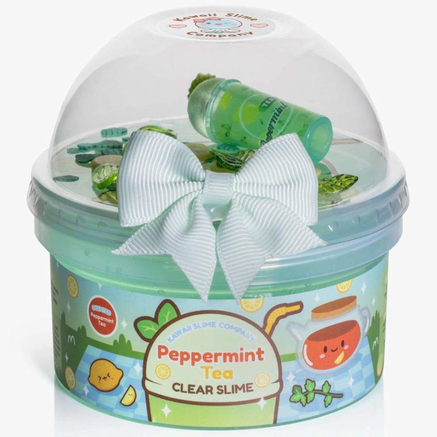 Novelty Kawaii Slime Company | Peppermint Tea Clear Slime