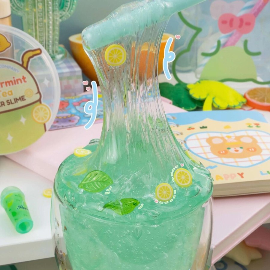 Novelty Kawaii Slime Company | Peppermint Tea Clear Slime