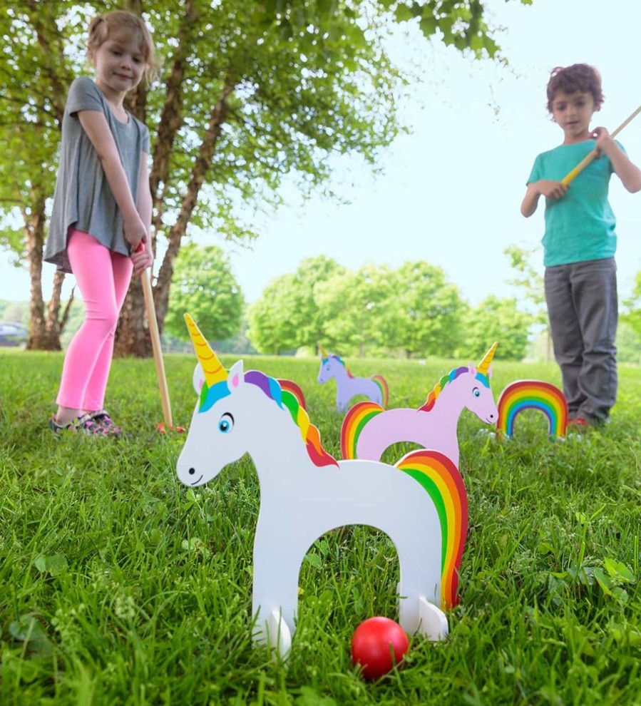 Active & Outdoor Hearthsong | Unicorn Croquet Set