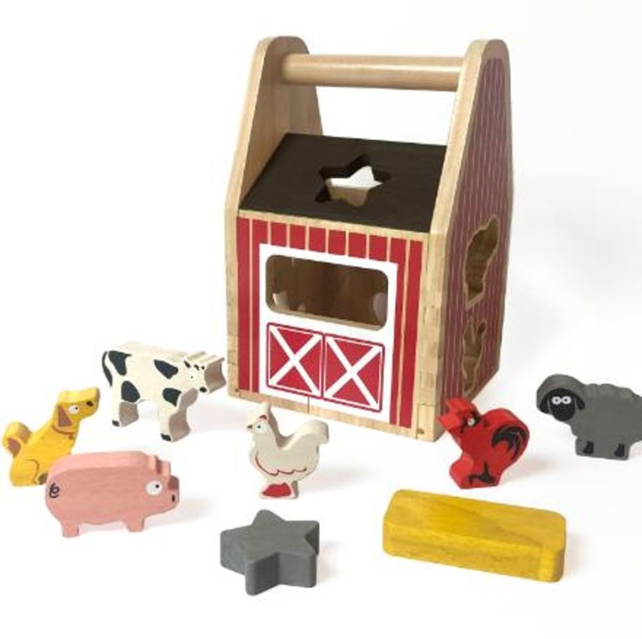 Infant & Toddler Begin Again Toys | Barnyard Shape Sorter