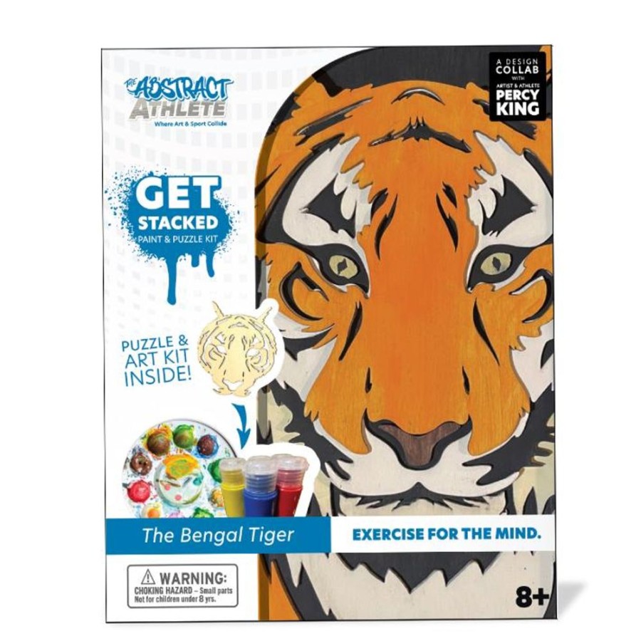 Arts & Crafts Begin Again Toys | Stacked Paint & Puzzle Kit - Tiger