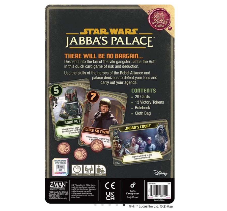 Games Asmodee dba Fantasy Flight Publishing | Jabba'S Palace: A Love Letter Game