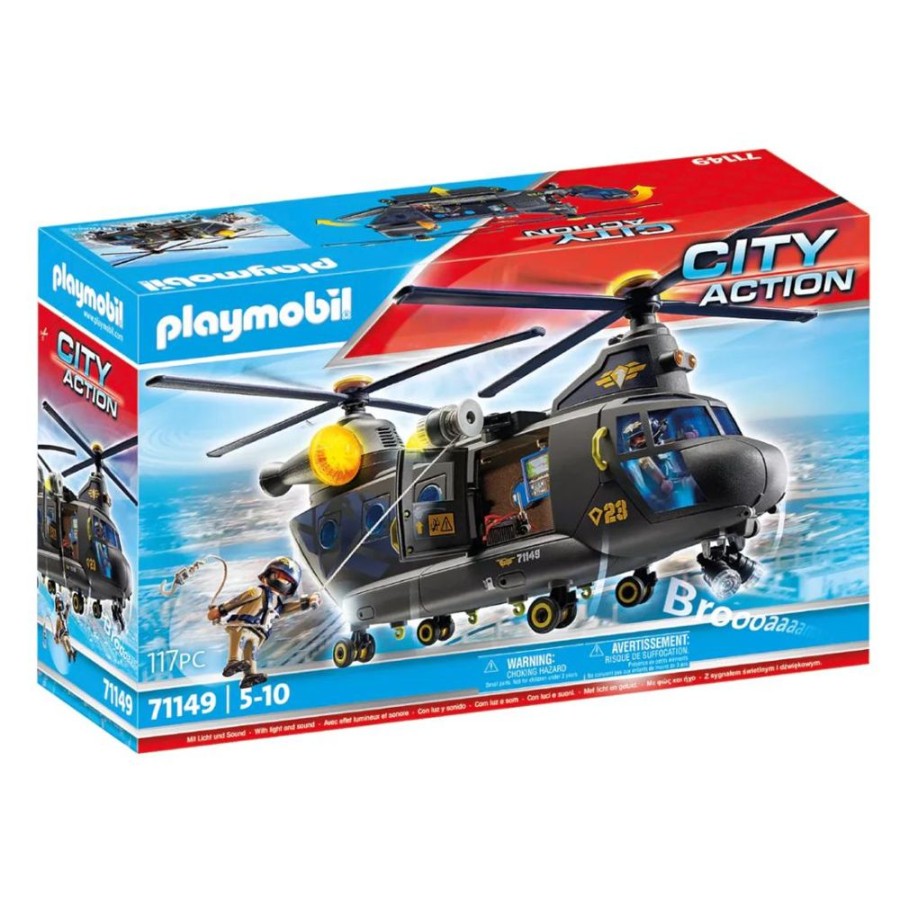 Pretend Play Playmobil USA, Inc. | Tactical Unit - Banana Helicopter