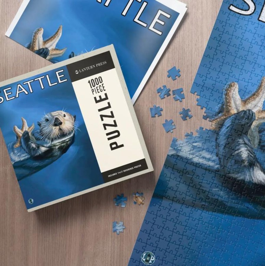 Puzzles Lantern Press | Wa Sea Otter 1000Pc Puzzle