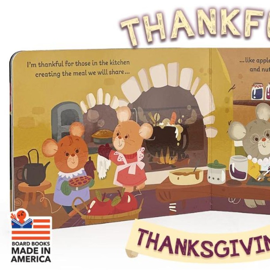 Seasonal Cottage Door Press | Thankful Thanksgiving Board Book