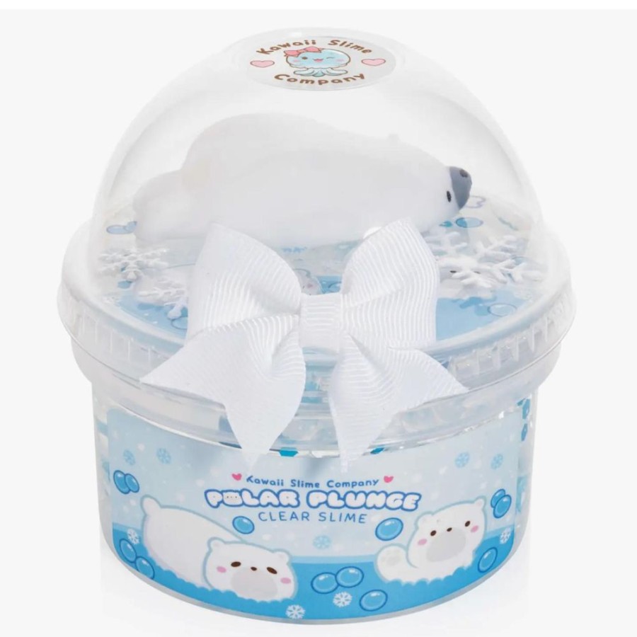 Seasonal Kawaii Slime Company | Polar Bear Plunge Clear Slime